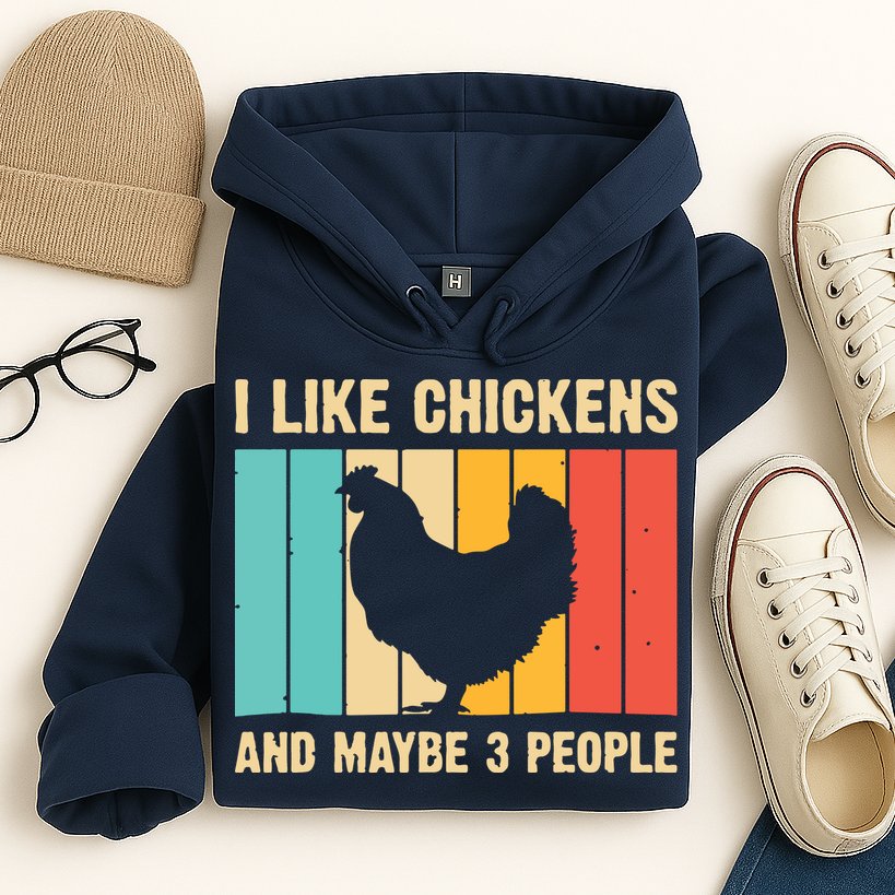 Funny Chicken Design Chicken Lover Men Women Farmers Life Hoodie