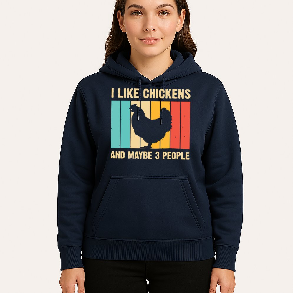 Funny Chicken Design Chicken Lover Men Women Farmers Life Hoodie