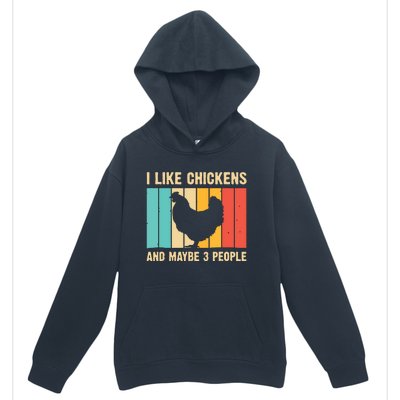 Funny Chicken Design Chicken Lover Men Women Farmers Life Urban Pullover Hoodie