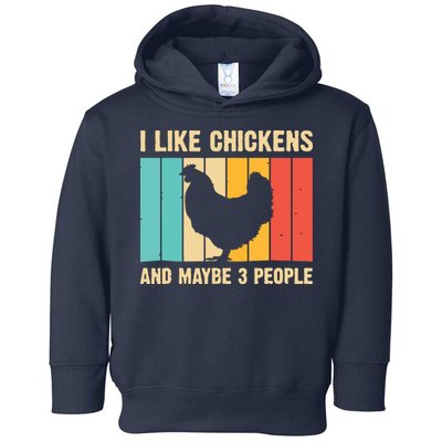 Funny Chicken Design Chicken Lover Men Women Farmers Life Toddler Hoodie