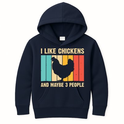 Funny Chicken Design Chicken Lover Men Women Farmers Life Kids Hoodie