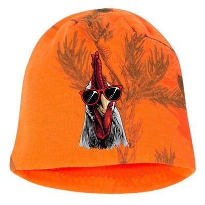 Funny Chicken Design For Men Women Rooster Chicken Lovers Kati - Camo Knit Beanie