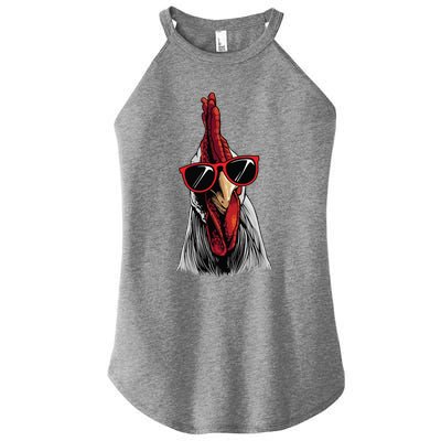 Funny Chicken Design For Men Women Rooster Chicken Lovers Women’s Perfect Tri Rocker Tank