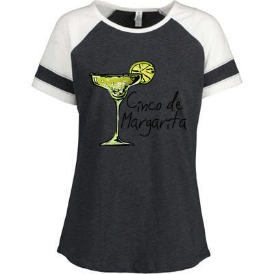 Funny Cinco De Mayo, Cinco De Drinko Enza Ladies Jersey Colorblock Tee