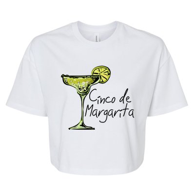 Funny Cinco De Mayo, Cinco De Drinko Bella+Canvas Jersey Crop Tee