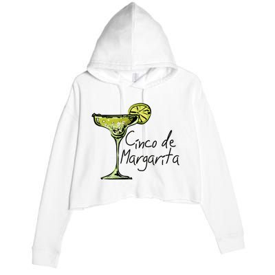 Funny Cinco De Mayo, Cinco De Drinko Crop Fleece Hoodie