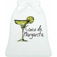 Funny Cinco De Mayo, Cinco De Drinko Ceramic Bell Ornament