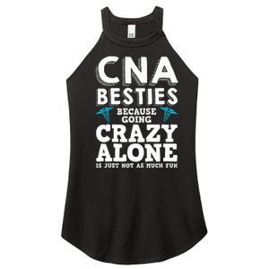 Funny CNA Design Healthcare Worker  Nurse Besties Women’s Perfect Tri Rocker Tank