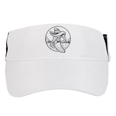 Funny Cinco De Mayo Cactus Mexican Monochrome Adult Drive Performance Visor