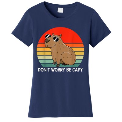 Funny Capybara Don't Be Worry Be Capy Funny Capybara Costume Women's T-Shirt