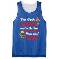 Funny Christmas Dear Santa I Will Buy My Own Stuff Funny Gift Mesh Reversible Basketball Jersey Tank