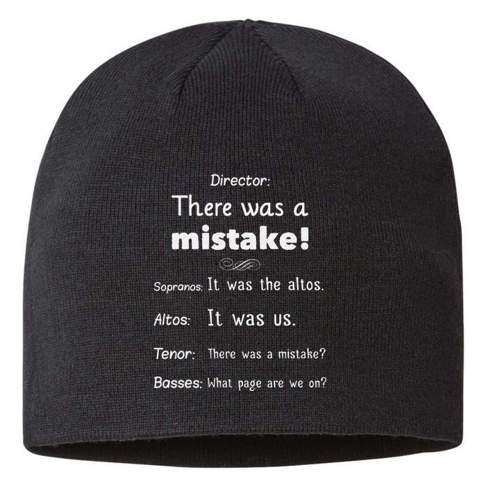 Funny Choir Director Soprano Alto Tenor Bass Sustainable Beanie