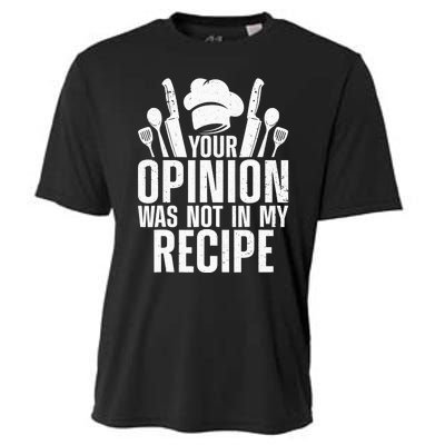 Funny Chef Design Cooking Lover Culinary Cook Cooling Performance Crew T-Shirt