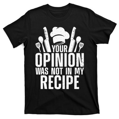 Funny Chef Design Cooking Lover Culinary Cook T-Shirt