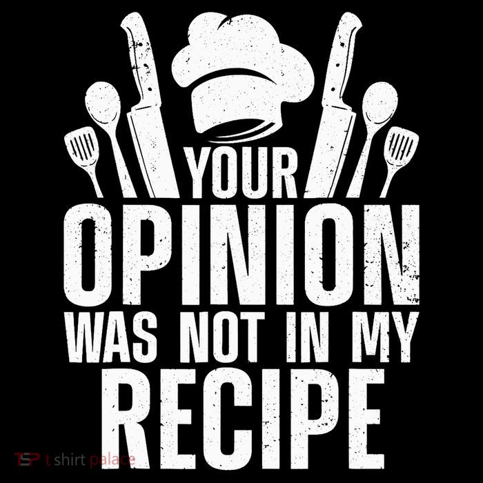 Funny Chef Design Cooking Lover Culinary Cook T-Shirt