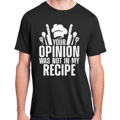 Funny Chef Design Cooking Lover Culinary Cook Adult ChromaSoft Performance T-Shirt