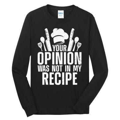 Funny Chef Design Cooking Lover Culinary Cook Tall Long Sleeve T-Shirt