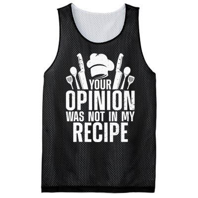 Funny Chef Design Cooking Lover Culinary Cook Mesh Reversible Basketball Jersey Tank