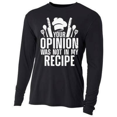 Funny Chef Design Cooking Lover Culinary Cook Cooling Performance Long Sleeve Crew