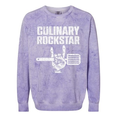 Funny Culinary Design For Men Women Chef Cook Culinary Lover Colorblast Crewneck Sweatshirt