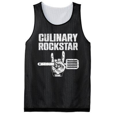 Funny Culinary Design For Men Women Chef Cook Culinary Lover Mesh Reversible Basketball Jersey Tank