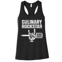 Funny Culinary Design For Men Women Chef Cook Culinary Lover Women's Racerback Tank