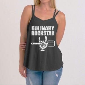 Funny Culinary Design For Men Women Chef Cook Culinary Lover Women's Strappy Tank