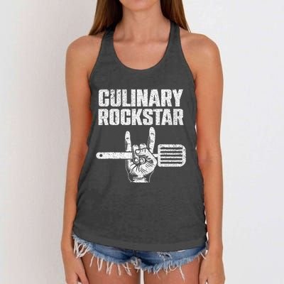 Funny Culinary Design For Men Women Chef Cook Culinary Lover Women's Knotted Racerback Tank