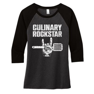 Funny Culinary Design For Men Women Chef Cook Culinary Lover Women's Tri-Blend 3/4-Sleeve Raglan Shirt