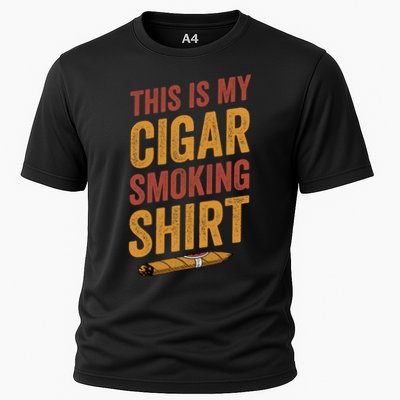 For Cigar Dad This Is My Cigar Smoking Performance Shirt