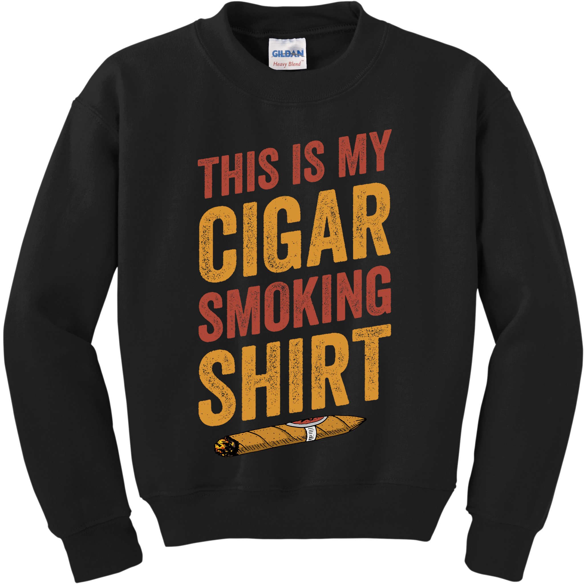 For Cigar Dad This Is My Cigar Smoking Kids Sweatshirt