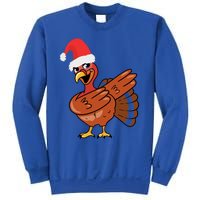 Funny Christmas Dabbing Turkey Santa Costume Xmas Dab Cute Gift Sweatshirt