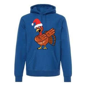 Funny Christmas Dabbing Turkey Santa Costume Xmas Dab Cute Gift Premium Hoodie