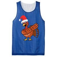 Funny Christmas Dabbing Turkey Santa Costume Xmas Dab Cute Gift Mesh Reversible Basketball Jersey Tank