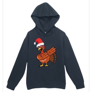 Funny Christmas Dabbing Turkey Santa Costume Xmas Dab Cute Gift Urban Pullover Hoodie