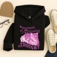 Funny Cat Design Karma Is A Relaxing Hoodie