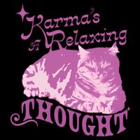 Funny Cat Design Karma Is A Relaxing Hoodie