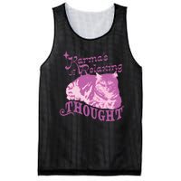 Funny Cat Design Karma Is A Relaxing Mesh Reversible Basketball Jersey Tank