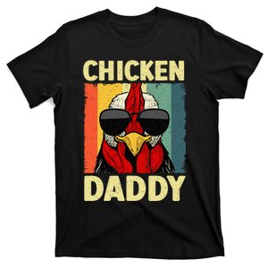 Funny Chicken Daddy Design For Dad Farmer T-Shirt