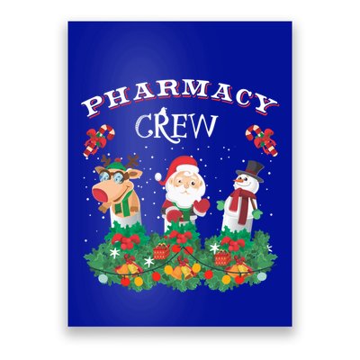 Funny Christmas Design Gift Idea Pharmacy Crew Xmas Holiday Gift Poster