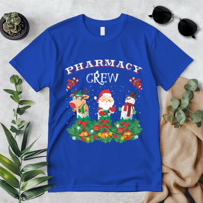Funny Christmas Design Gift Idea Pharmacy Crew Xmas Holiday Gift Premium T-Shirt