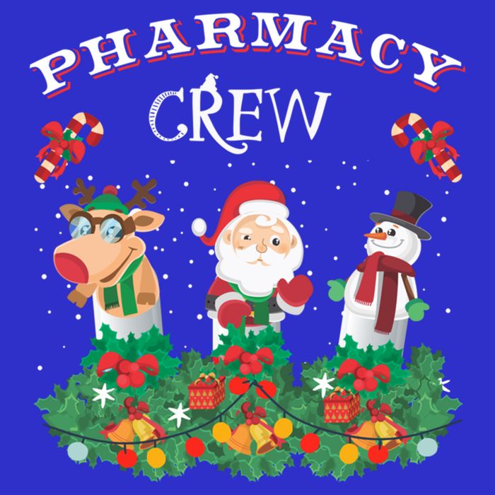 Funny Christmas Design Gift Idea Pharmacy Crew Xmas Holiday Gift Premium T-Shirt
