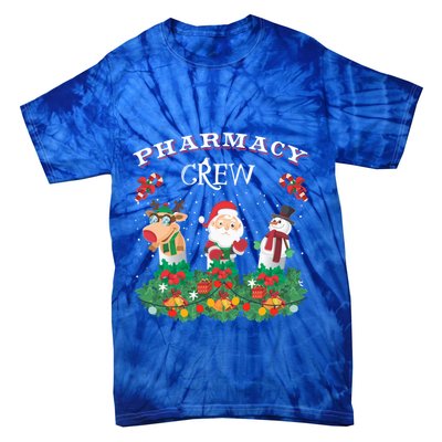 Funny Christmas Design Gift Idea Pharmacy Crew Xmas Holiday Gift Tie-Dye T-Shirt
