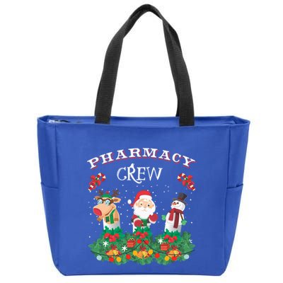 Funny Christmas Design Gift Idea Pharmacy Crew Xmas Holiday Gift Zip Tote Bag