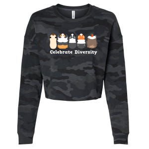 Funny Celebrate Diversity Cute Shirts For Guinea Pig Lovers Cropped Pullover Crew