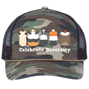 Funny Celebrate Diversity Cute Shirts For Guinea Pig Lovers Retro Rope Trucker Hat Cap