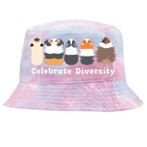 Funny Celebrate Diversity Cute Shirts For Guinea Pig Lovers Tie-Dyed Bucket Hat