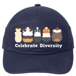 Funny Celebrate Diversity Cute Shirts For Guinea Pig Lovers 7-Panel Snapback Hat