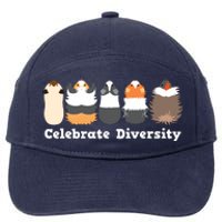 Funny Celebrate Diversity Cute Shirts For Guinea Pig Lovers 7-Panel Snapback Hat