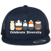 Funny Celebrate Diversity Cute Shirts For Guinea Pig Lovers Flat Bill Trucker Hat